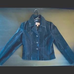 Black Suede Wilsons Leather Jacket.